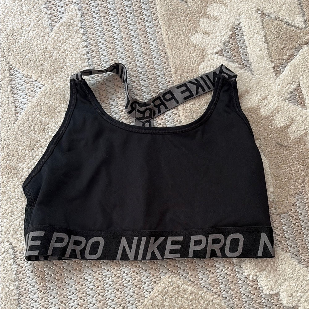 Nike Black Performance Sports Bra Moisture-Wicking